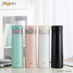 500ml 17oz Double Wall 304 Stainless Steel Flip Top Vacuum Bottle Insulated Thermos With Tea Strainer