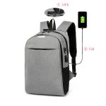 Large Capacity travel Nylon waterproof anti-theft USB Charger smart laptop backpack bag With Security Coded Lock